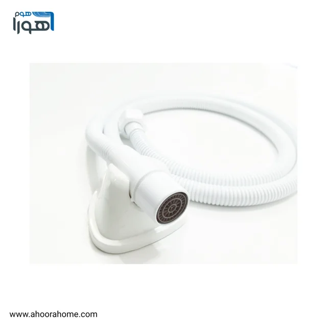 شلنگ توالت فول سفید H6 | کد 9569